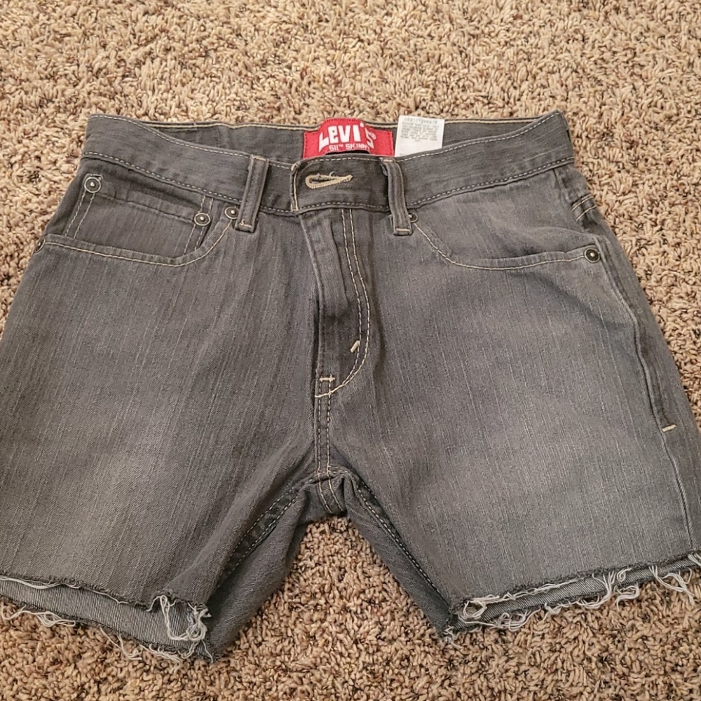 Levi shorts charcoal color